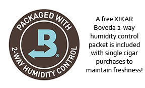Milan includes a free XIKAR Boveda 2-way humidity control packet with single cigar purchases to maintain freshness during transit from our humidor to yours!