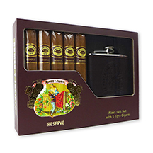 Romeo y Julieta Reserve Toro Cigars & Flask Gift Set
