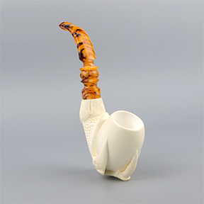 SMS Meerschaum  Pipe No. 093-ECS-3 - Smooth Eagle Claw
