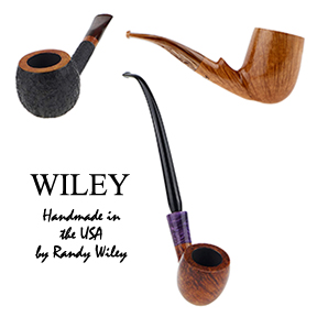 A Spectacular New Selection of Randy Wiley Handmade Pipes is Available Now!