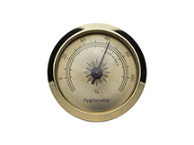 Analog Hygrometer - Gold Face