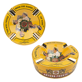 Arturo Fuente Yellow Ceramic Cigar Ashtray - Accommodates 4 Cigars