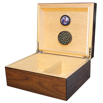 Brigham Equinox Dark Walnut Finish Cigar Humidors