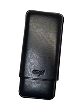 Davidoff Three Finger Double Corona Cigar Size Black Leather Cigar Cases Davidoff Three Finger Double Corona Cigar Size Black Leather Cigar Cases