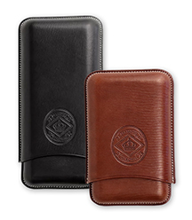 Diamond Crown Leather Series Churchill and Robusto 3-Finger Cigar Cases Diamond Crown Leather Series Churchill and Robusto 3-Finger Cigar Cases