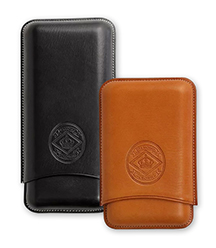 Diamond Crown Leather Series Churchill and Robusto 3-Finger Cigar Cases Diamond Crown Leather Series Churchill and Robusto 3-Finger Cigar Cases
