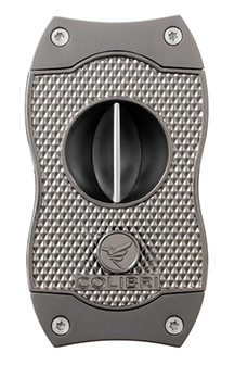 Colibri Gunmetal Diamond V-Cut Cigar Cutter
