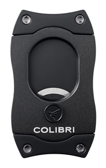 Colibri Black and Black S-Cut Cigar Cutter with Black Blades