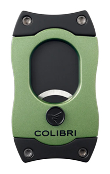 Colibri Green and Black S-Cut Cigar Cutter with Black Blades