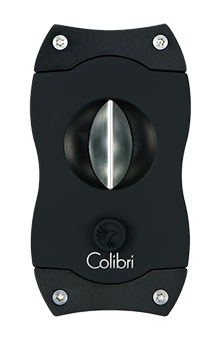 Colibri Black Rubber and Black V-Cut Cigar Cutter