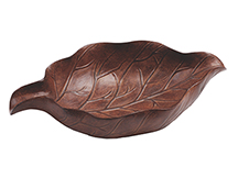 Boca Grande Maduro Tobacco Leaf Cigar Ashtray by Craftsman's Bench - Accommodates 2 Cigars