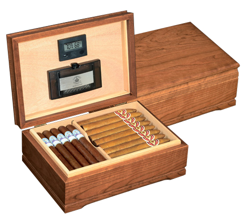 Diamond Crown The Jefferson Solid Cherry Cigar Humidor Diamond Crown The Jefferson Solid Cherry Cigar Humidor