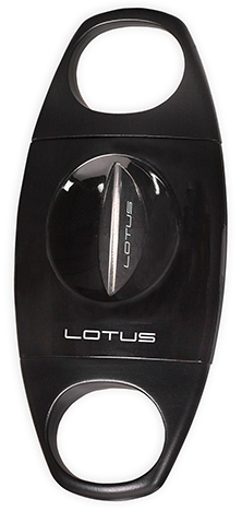 Lotus Jaws Serrated V-Cut Cigar Cutter - Glossy & Matte Black
