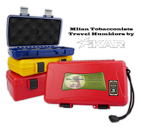 Milan Tobacconists Travel Cigar Humidors by XIKAR Milan Tobacconists Travel Cigar Humidors by XIKAR