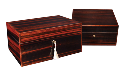 Savoy Executive Ebony Macassar Cigar Humidors