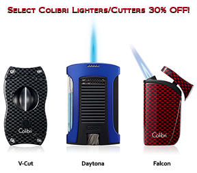 Select Colibri Cigar Lighters & Cutters are 30% Off! Select Colibri Cigar Lighters & Cutters are 30% Off!