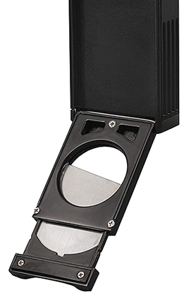 Lotus Duke Cigar Lighter/Cutter Combo with Fold-Out Cutter Displayed