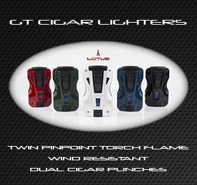 The New Lotus GT Twin Torch Flame Cigar Lighters with Dual Punches are In!