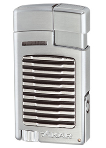 XIKAR Forte Single Jet Flame Cigar Lighter in Silver Finish