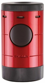 XIKAR Volta Tabletop Cigar Lighter in Red & Black Finish