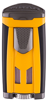 XIKAR HP3 Inline Triple Jet Flame Cigar Lighter in Burnt Yellow Finish