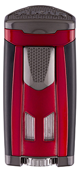 XIKAR HP3 Inline Triple Jet Flame Cigar Lighter in Daytona Red Finish
