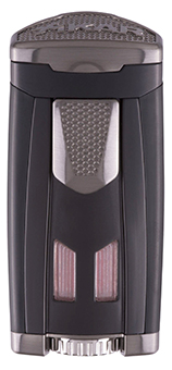 XIKAR HP3 Inline Triple Jet Flame Cigar Lighter in Matte Black Finish