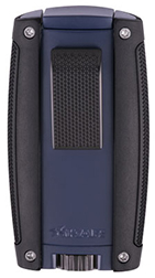 XIKAR Turismo Double Jet Flame Cigar Lighter in Matte Blue Finish
