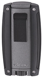 XIKAR Turismo Double Jet Flame Cigar Lighter in Matte Gray Finish