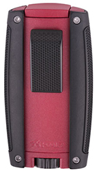 XIKAR Turismo Double Jet Flame Cigar Lighter in Matte Red Finish