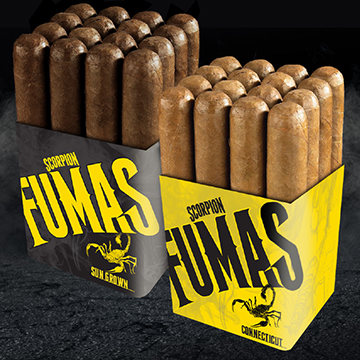 Camacho Scorpion Fumas ~ Connecticut & Sun Grown 