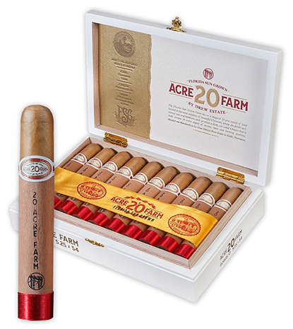 Drew Estate 20 Acre Farm Cigars in Gordito, Robusto, and Toro Sizes