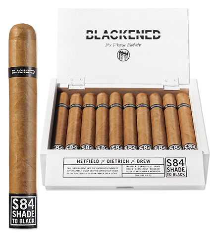 Drew Estate BLACKENED S84 Shade to Black Cigars in Corona, Corona Doble, Robusto, and Toro Sizes