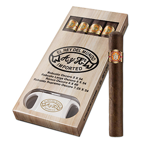 El Rey del Mundo 4-Cigar Holiday Pack with FREE Cutter