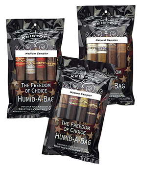Kristoff Natural, Medium, and Maduro Cigar Samplers