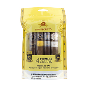 Montecristo 4-Cigar Sampler Freshloc Bags