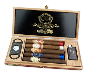 My Father Selection 5-Toro Cigar Assortment with Cigar Cutter & Lighter