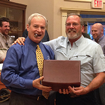 Our grand prize was a Diamond Crown America Series Washington Cigar Humidor and winner Jeff was a VERY happy camper!