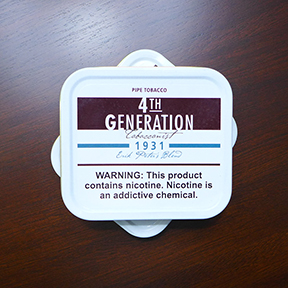 4th Generation 1931 Pipe Tobacco Now Available in 1.4 ounce Tins!