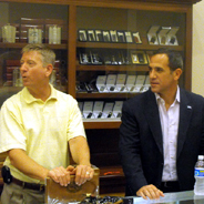 Milan Co-Owner David Meyer and Jorge Padron Behind the Counter