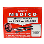 Medico Filters - 2 1/4 Inches, Carton of 12 Boxes