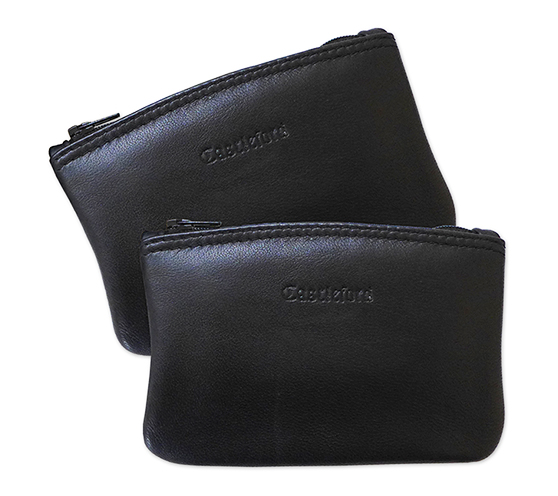 Black Leather KAYWOODIE Combo Tobacco Pouch - Discounted.