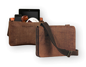 Erik Stokkebye Hunter Brown Leather Shoulder/Messenger Bag