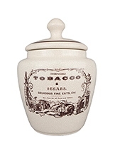 Savinelli Antiqued Ceramic Tobacco Jar - Small