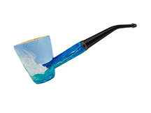 Surf's Up! Custom Cob by CJ Pipe No. CJ0516 - Missouri Meerschaum Mark Twain Corn Cob Pipe