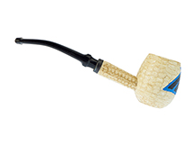 Panther Custom Cob by CJ Pipe No. CJ3316 - Missouri Meerschaum Diplomat Corn Cob Pipe