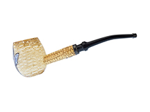 Gollum Custom Cob by CJ Pipe No. CJ4217 - Missouri Meerschaum Diplomat Apple Corn Cob Pipe