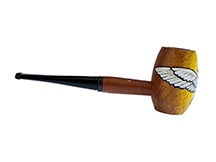 Dove of Peace Custom Cob by CJ Pipe No. CJ6321 - Missouri Meerschaum Washington Corn Cob Pipe