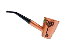 Steampunk 003 Custom Cob by CJ Pipe No. CJ6340 - Missouri Meerschaum Mark Twain Corn Cob Pipe