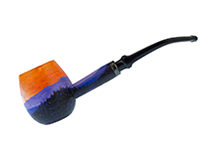 Blue Ridge Sunset Custom Cob by CJ - Missouri Meerschaum Diplomat Corn Cob Pipe